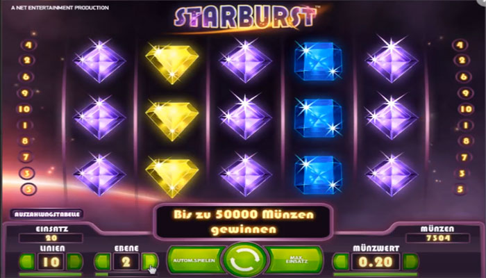 Online Freispiele Starburst NetEnt